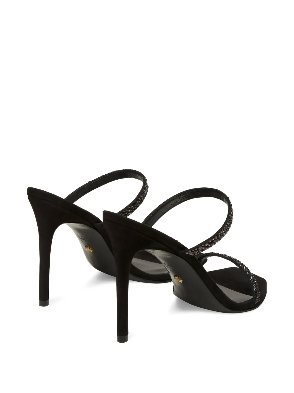 Stuart Weitzman 100mm Aleena Royale Crystal-embellished Sandals In Multi
