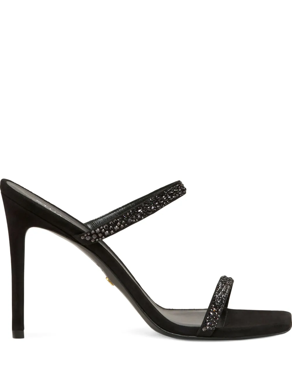 Stuart Weitzman 100mm Aleena Royale Crystal-embellished Sandals In Multi