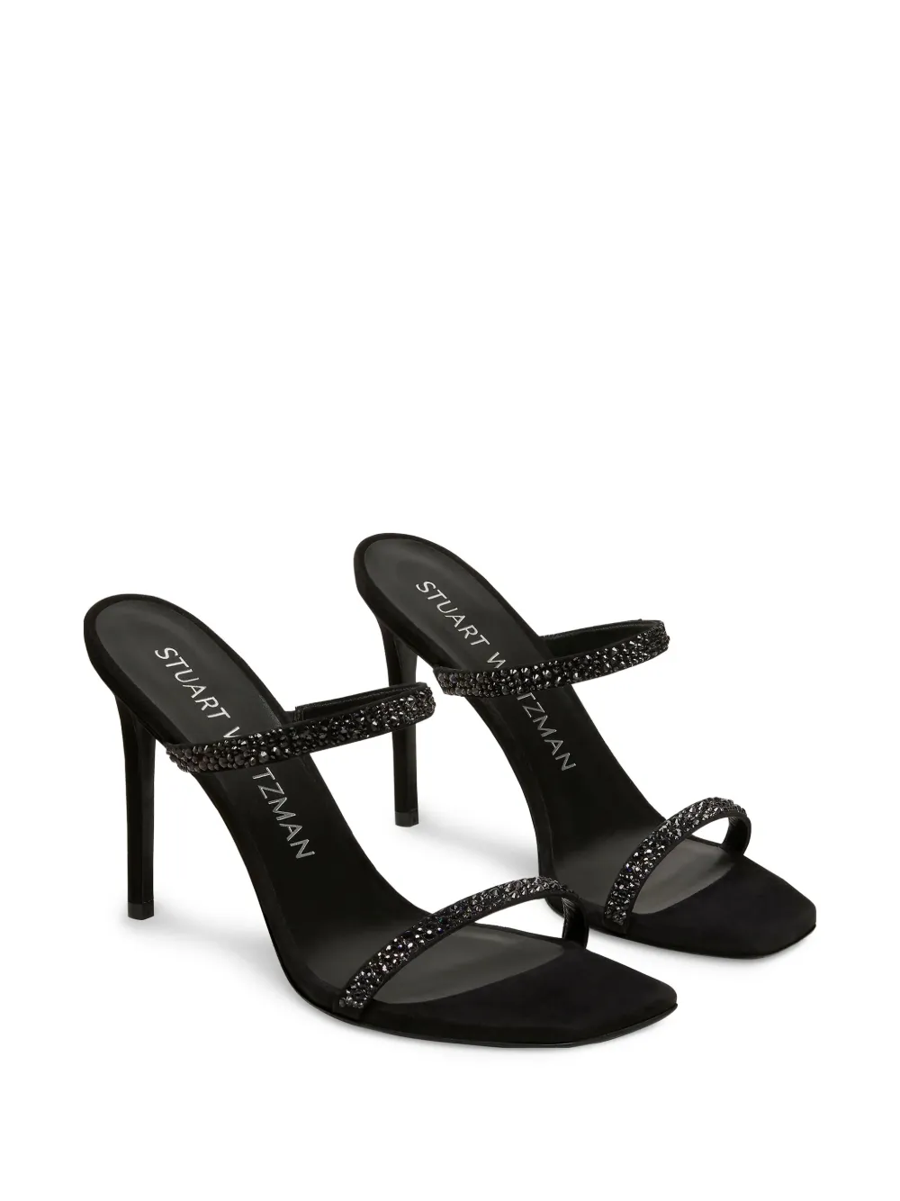 Stuart Weitzman 100mm Aleena Royale crystal-embellished sandals | Heeled Sandals | Image 2