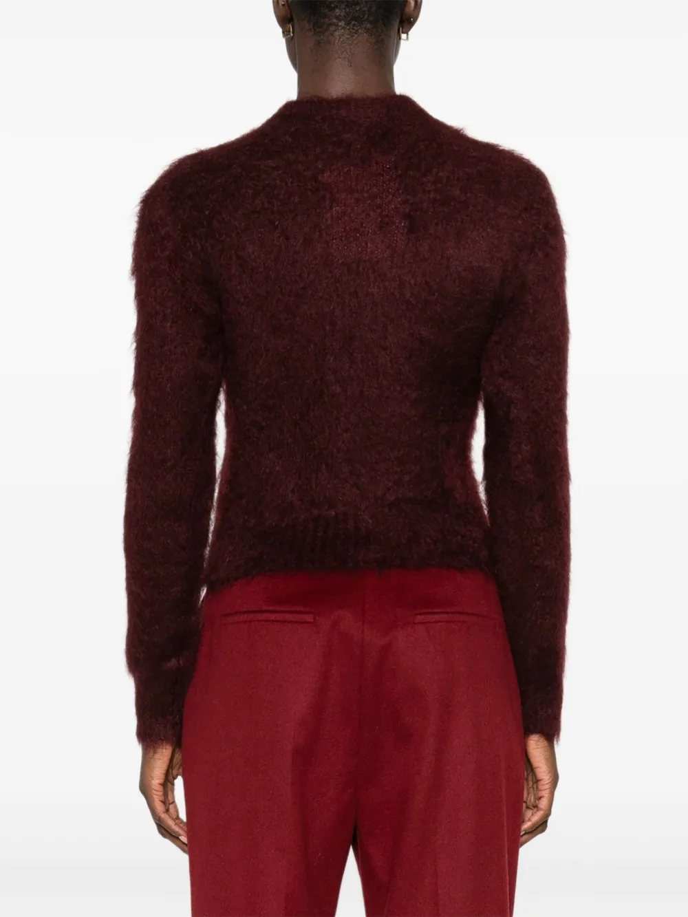 Max Mara Trui met ronde hals Rood