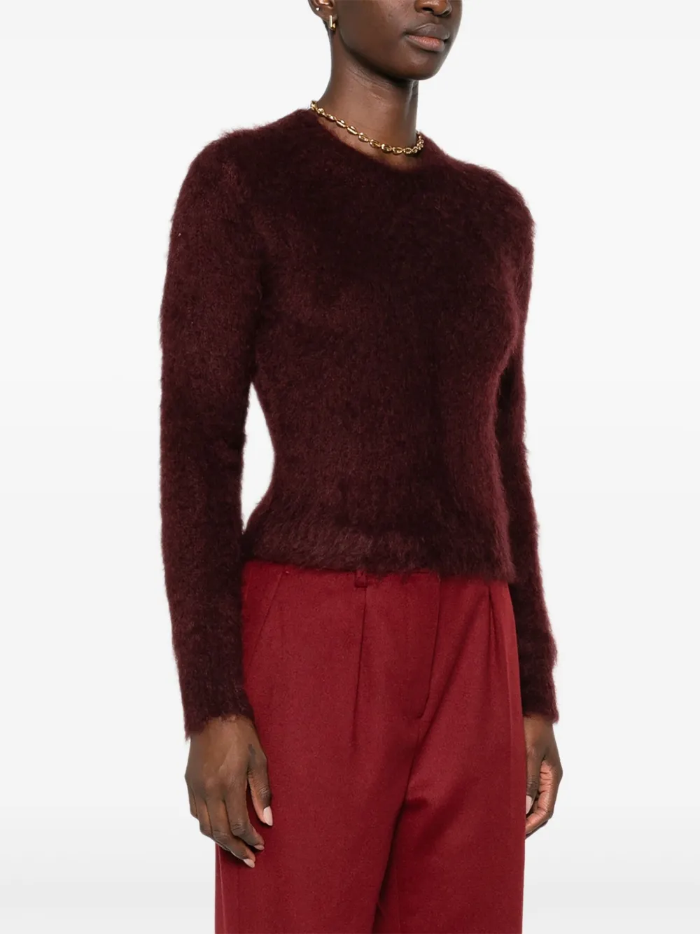 Max Mara Trui met ronde hals Rood