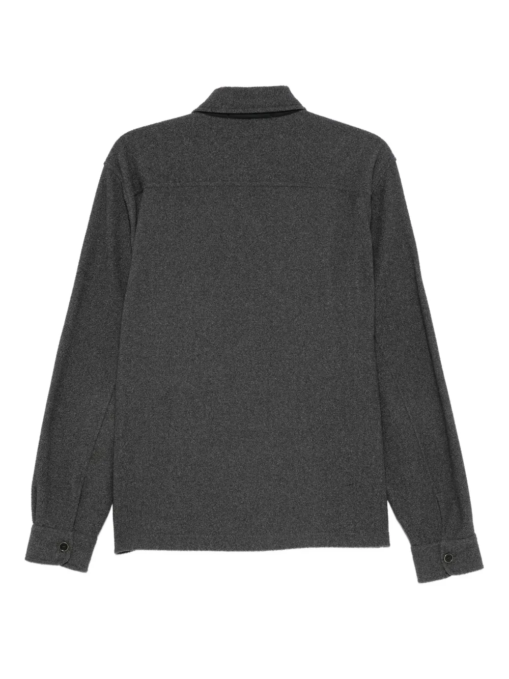 Pre-owned Prada 1990s Button-fastening Flap-pocket Jacket In Gray