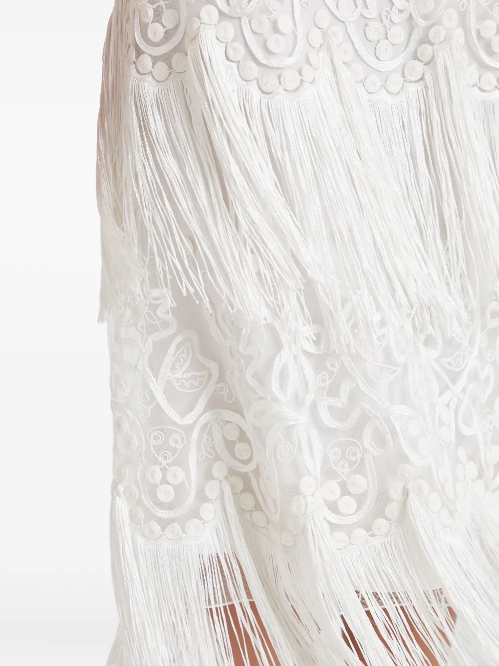 Temperley London Cordelle midi-jurk met kant Wit