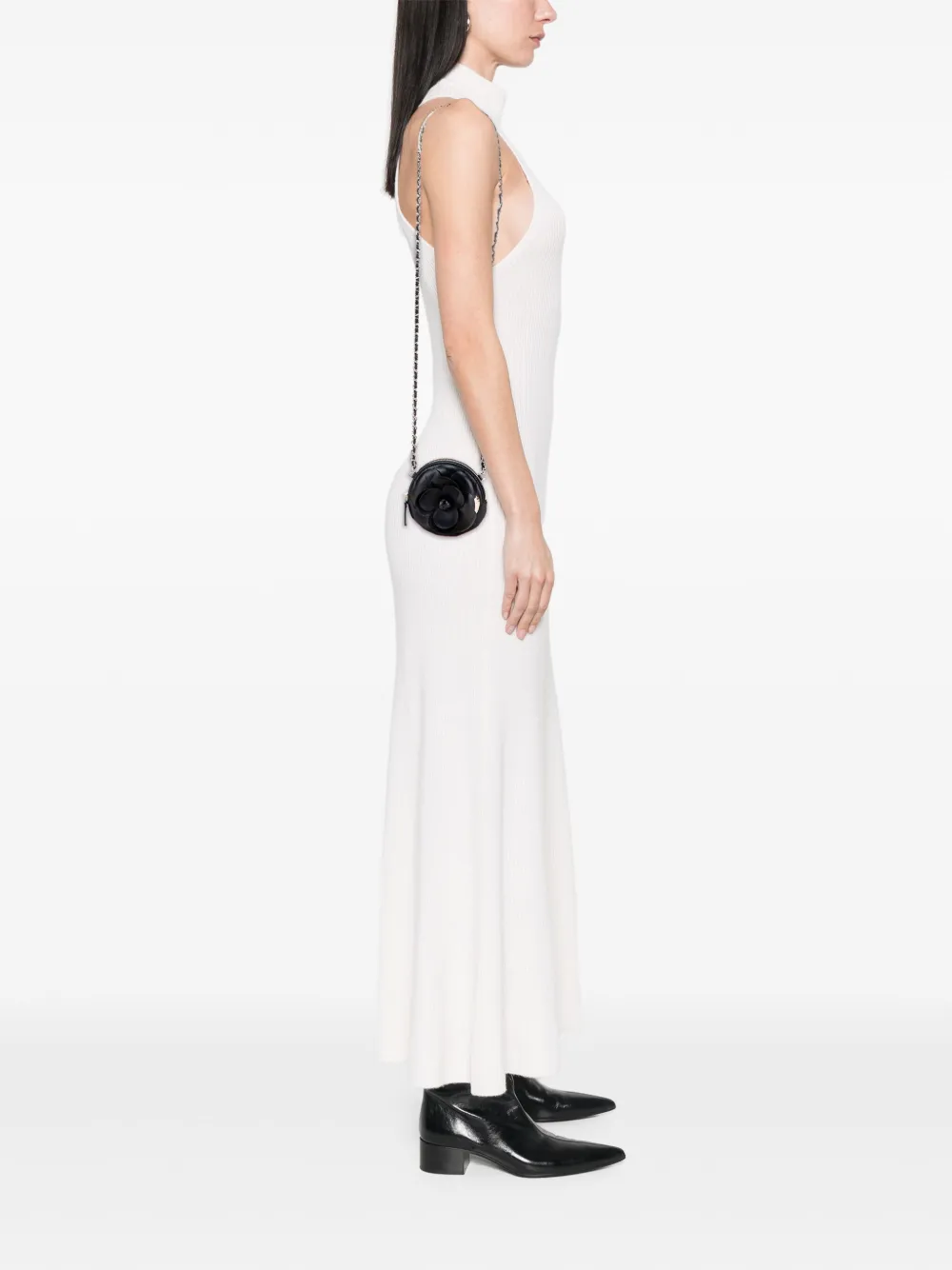 CHANEL Pre-Owned 2021 Mini CC Lambskin Camellia Bouquet Round Clutch on Chain crossbody bag | Pre-Owned | Image 2