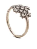 Noguchi 14K white gold Neige diamond floral ring