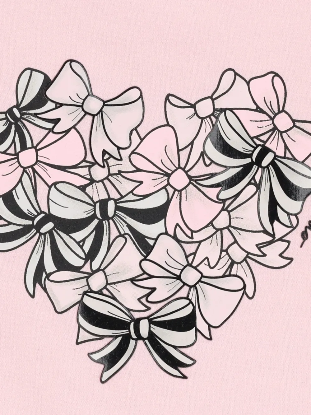 Moschino Kids Katoenen jurk met hartprint Roze