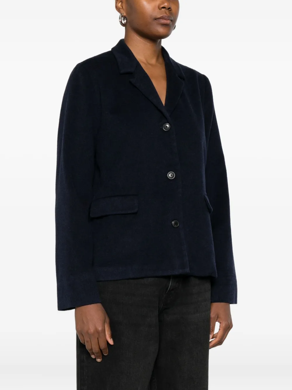 Private 0204 Three-button Pocket Jacket In Black