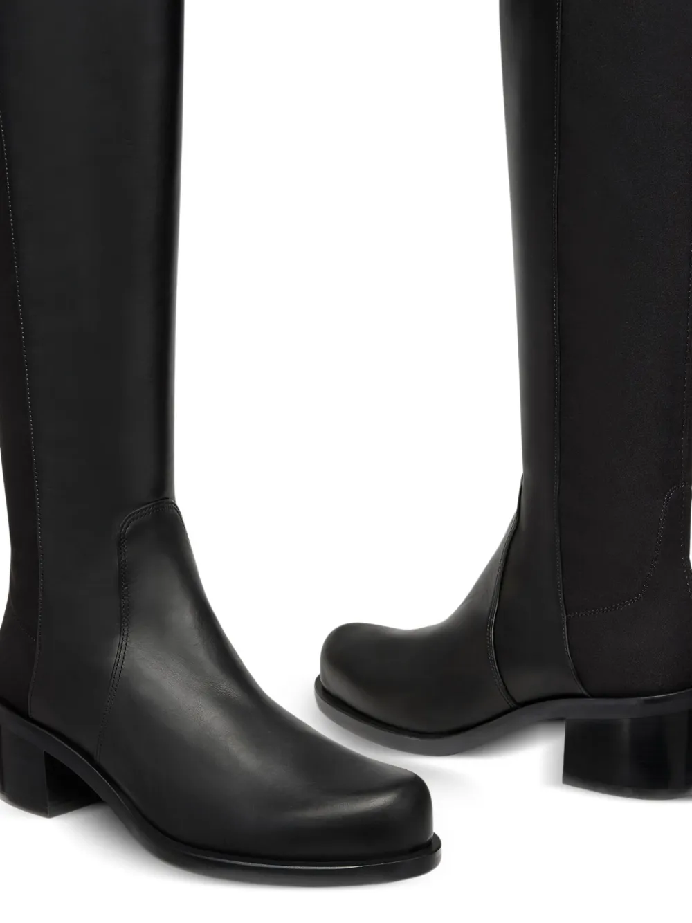 Stuart Weitzman Reserve overknee laarzen met stretch rug Zwart