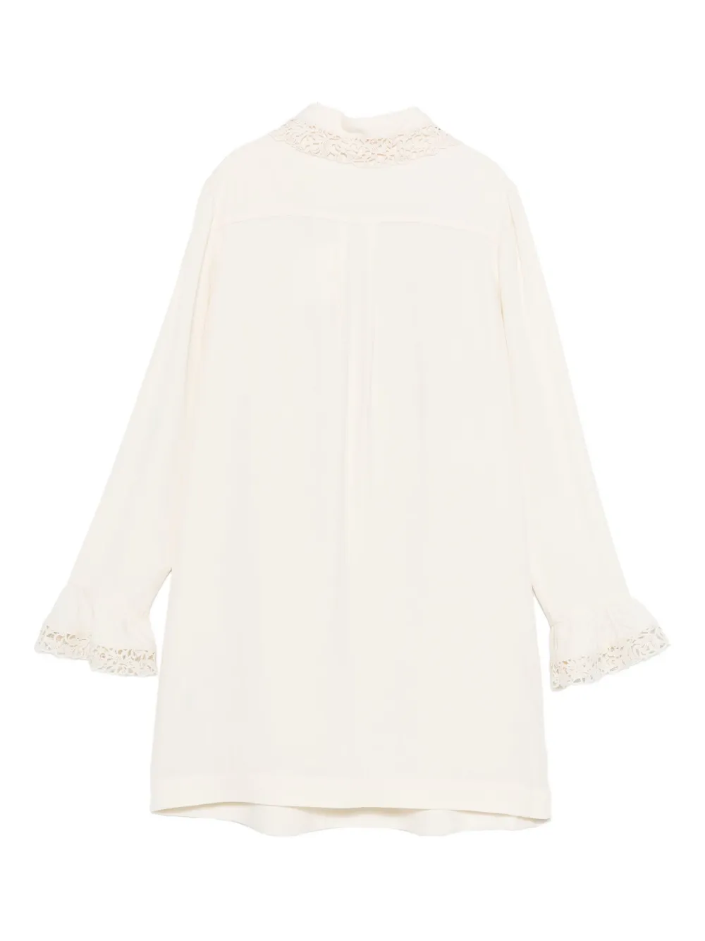 ZIMMERMANN ruffle-trim mini dress - Beige