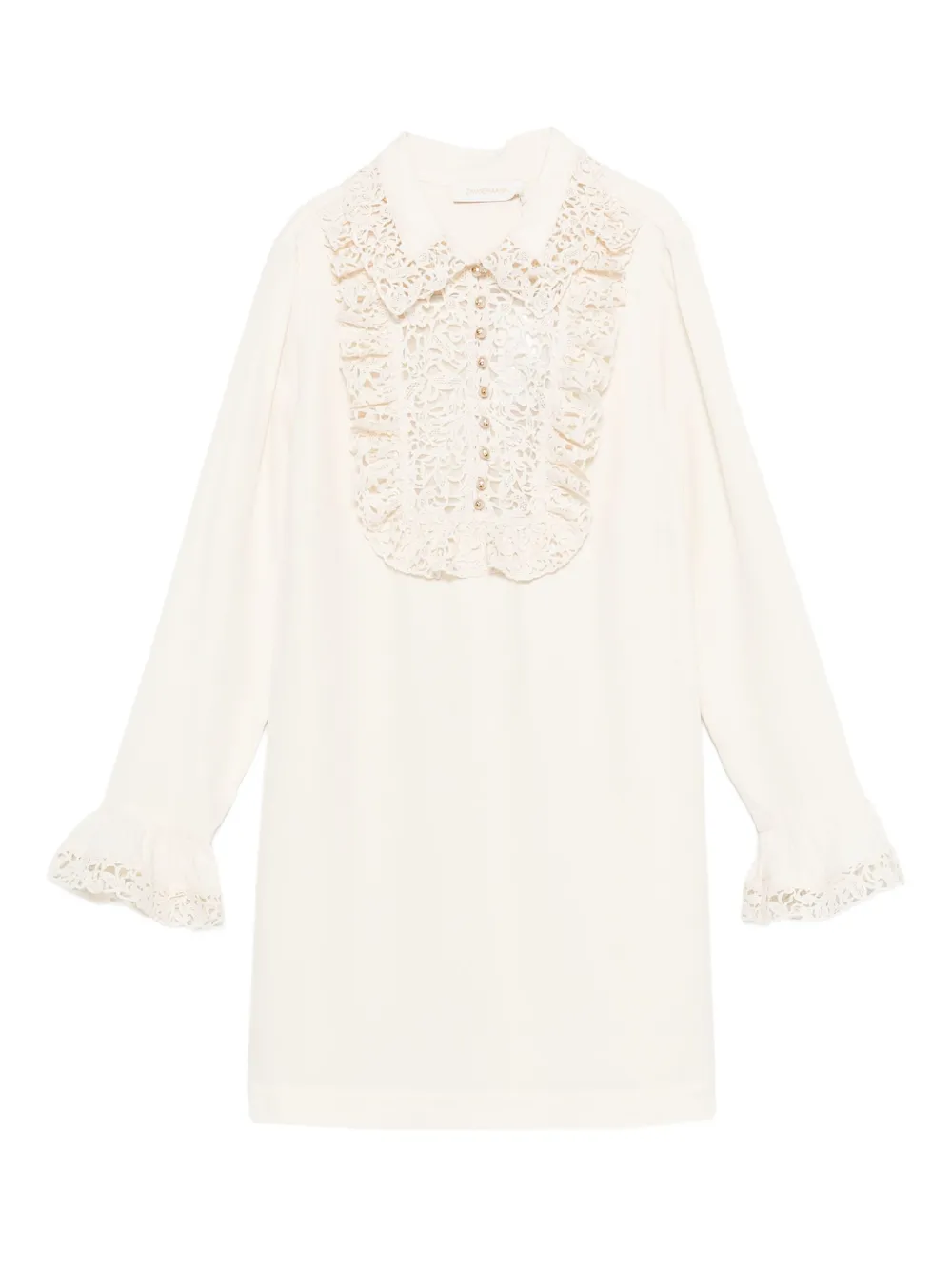 ZIMMERMANN ruffle-trim mini dress | Neutrals | Image 1