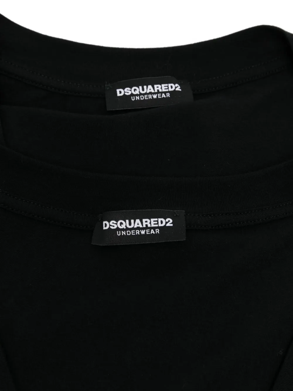 DSQUARED2 v-neck T-shirt (pack of two) Zwart