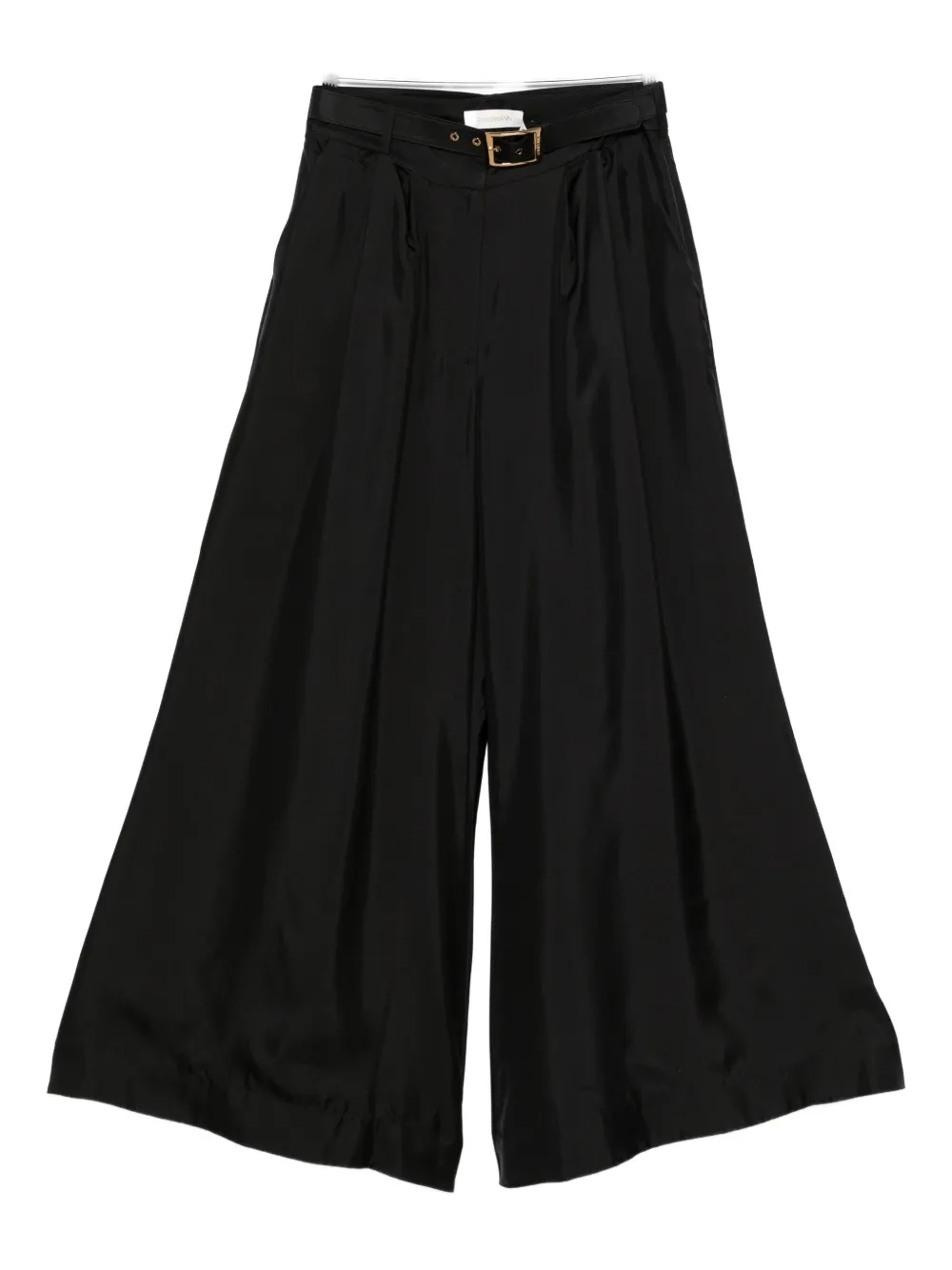 ZIMMERMANN pleated belted trousers | Black | Image 1