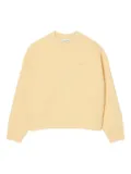 Lacoste logo-patch sweatshirt - Yellow