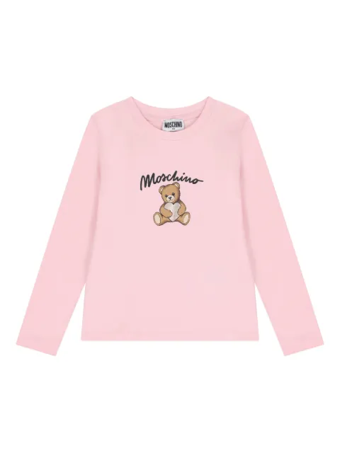 Moschino Kids logo long-sleeve t-shirt