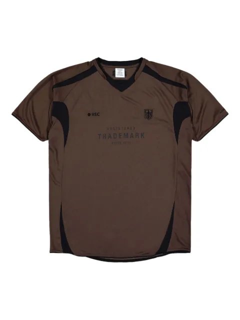 VETEMENTS Trademark Football number-77 panelled jersey