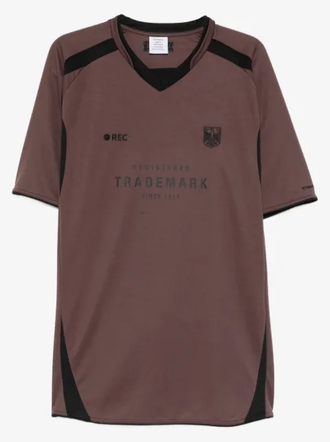 VETEMENTS Trademark Football number-77 panelled jersey