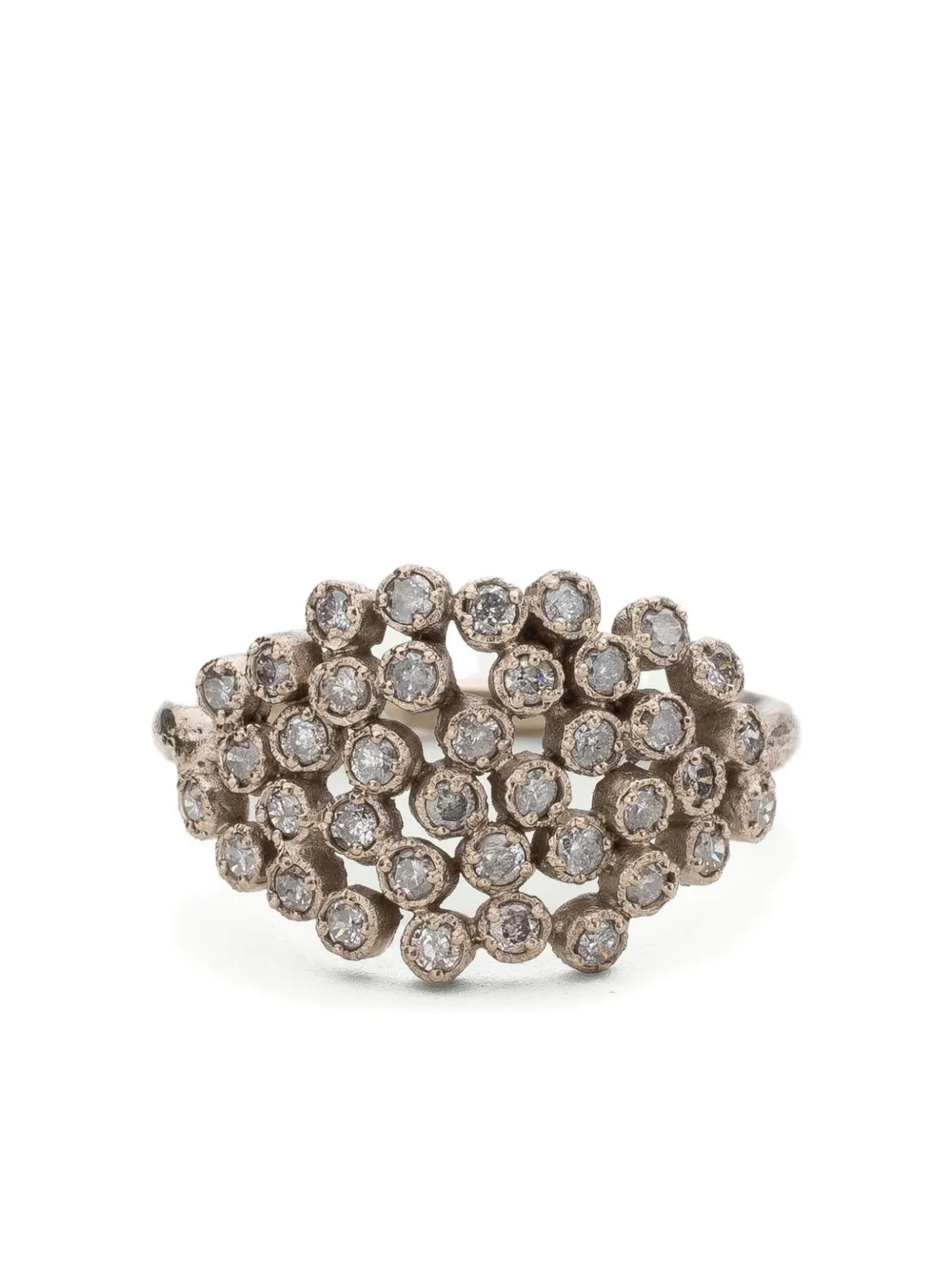 Noguchi 14k White Gold Nuage Diamond Ring In Gold