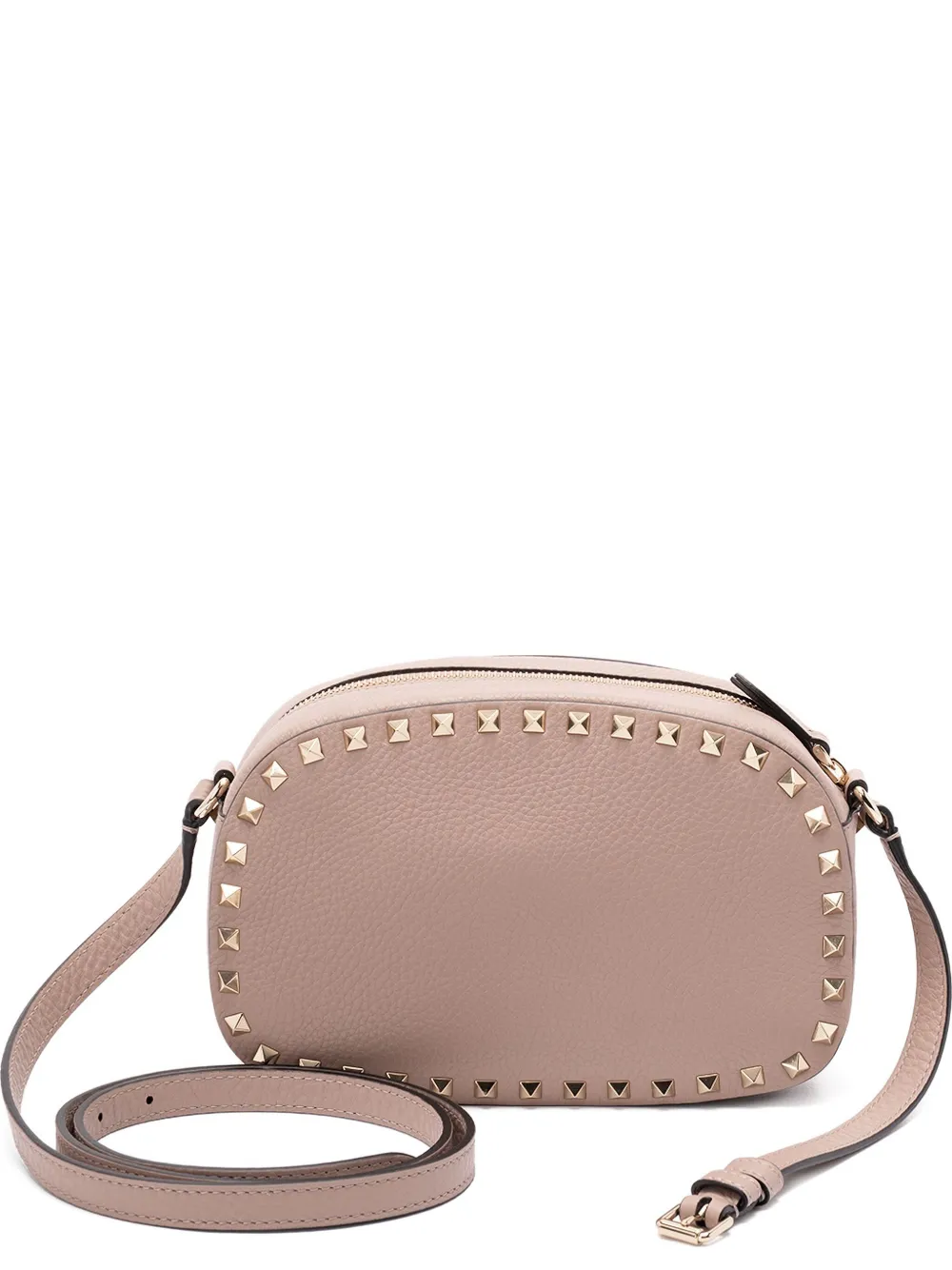 Valentino Garavani Leren crossbodytas verfraaid met studs Roze