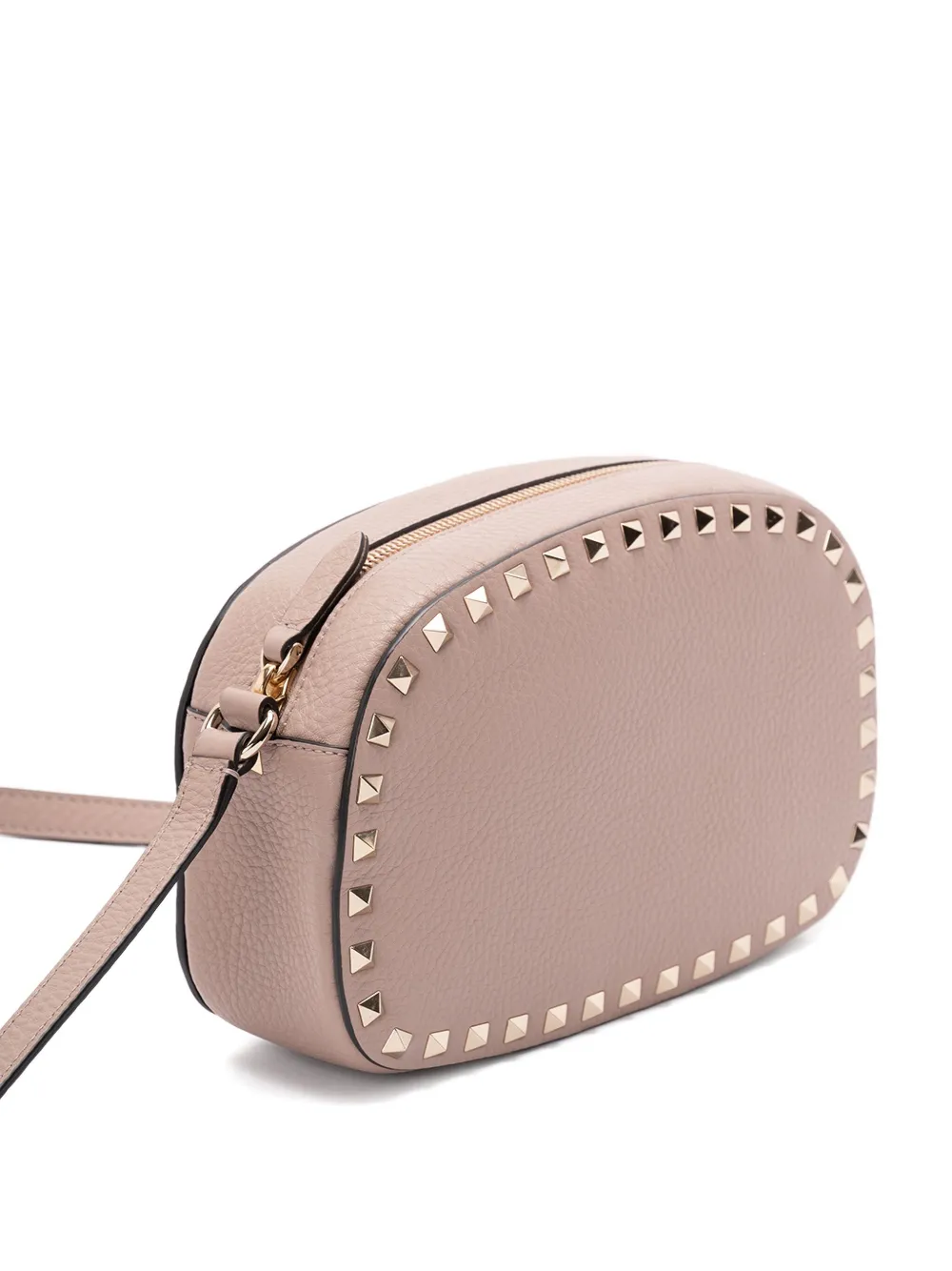 Valentino Garavani Leren crossbodytas verfraaid met studs Roze