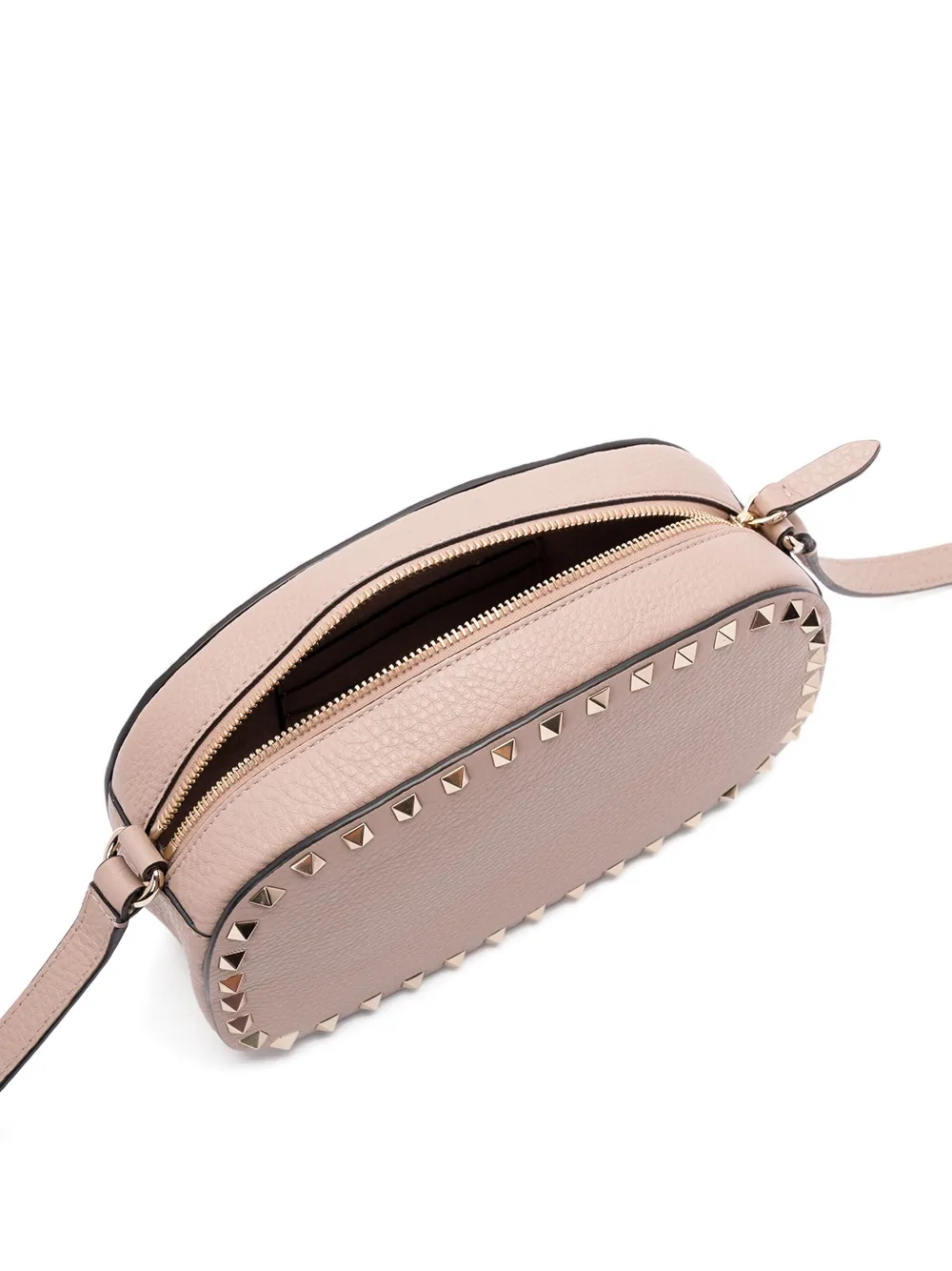 Valentino Garavani Leren crossbodytas verfraaid met studs Roze