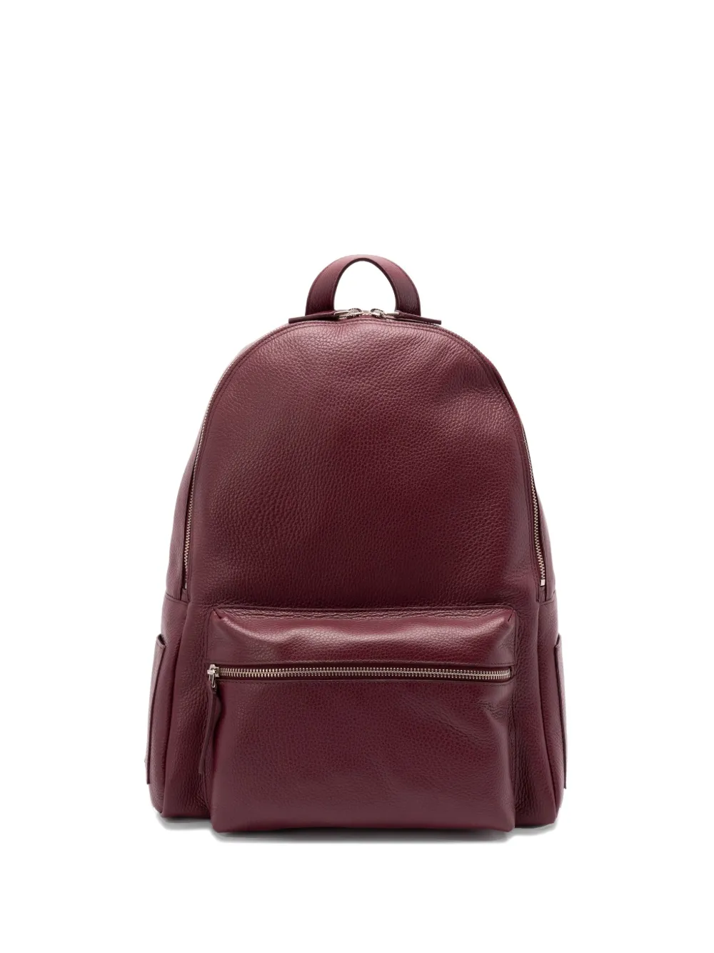 Orciani top-handle leather backpack - Rosso