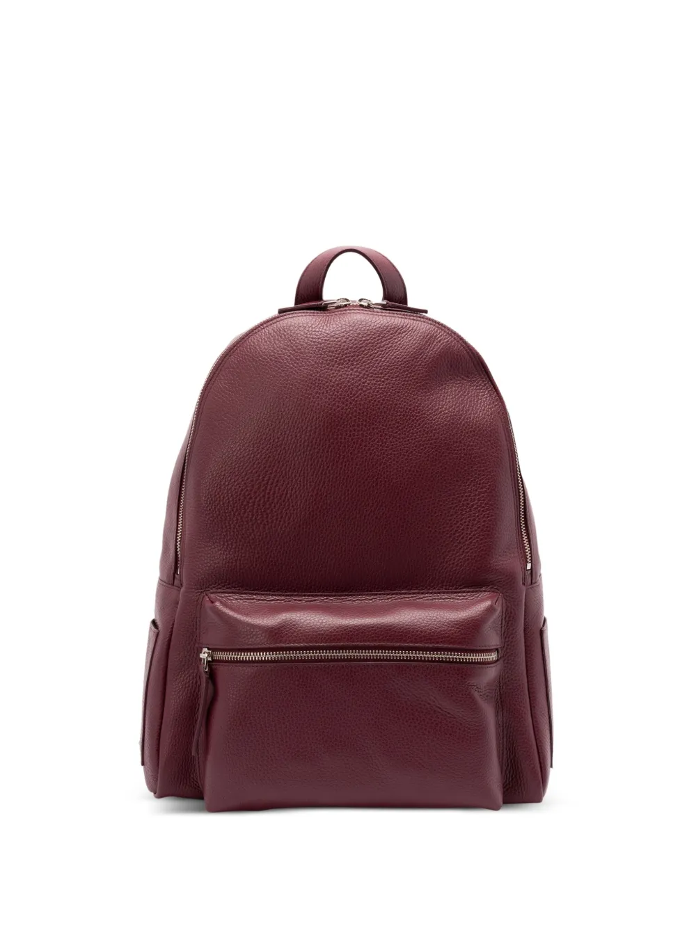 Orciani Top-handle Leather Backpack In Red