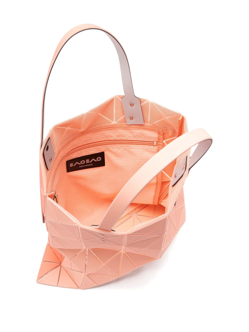 Bao Bao Issey Miyake Geometric-pattern Tote Bag In Orange