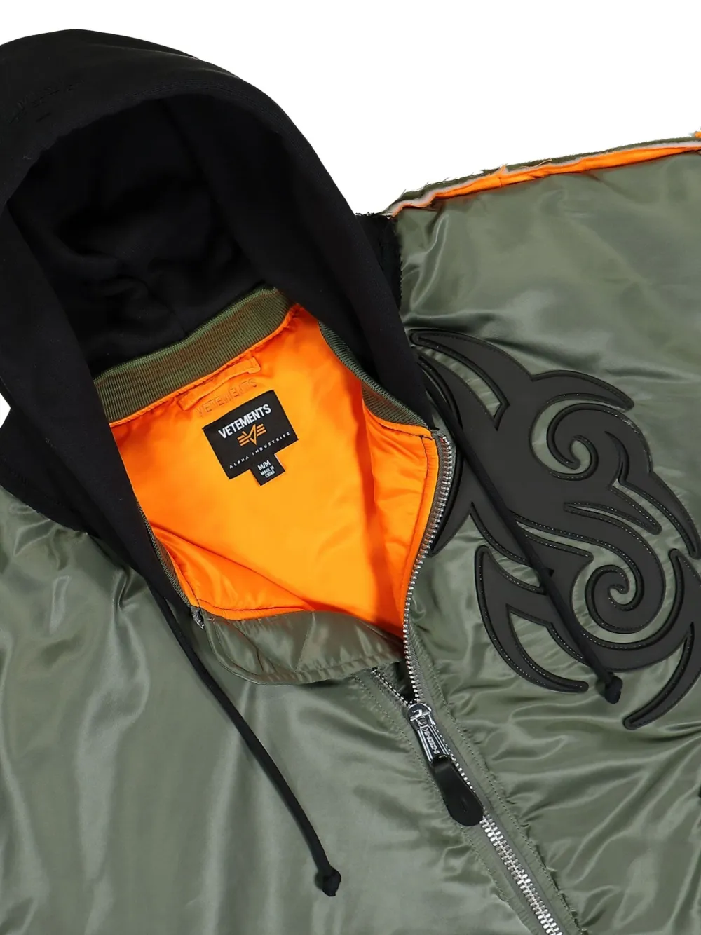 VETEMENTS Bomberjack met patroon Groen