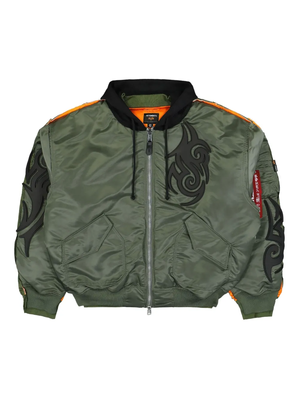 VETEMENTS Bomberjack met patroon Groen