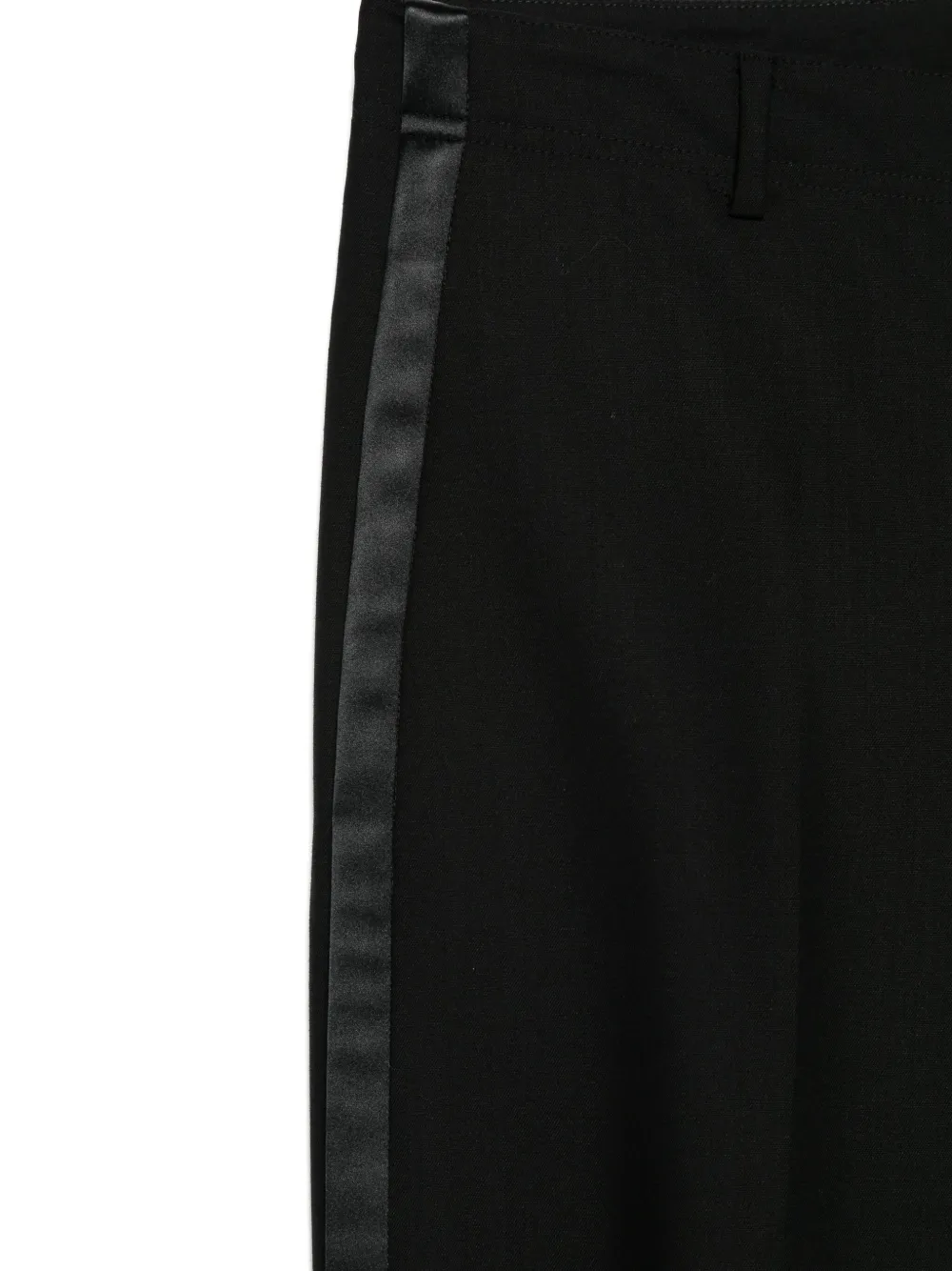 Pre-owned Giorgio Armani 1990s Side-stripe Trousers In Black