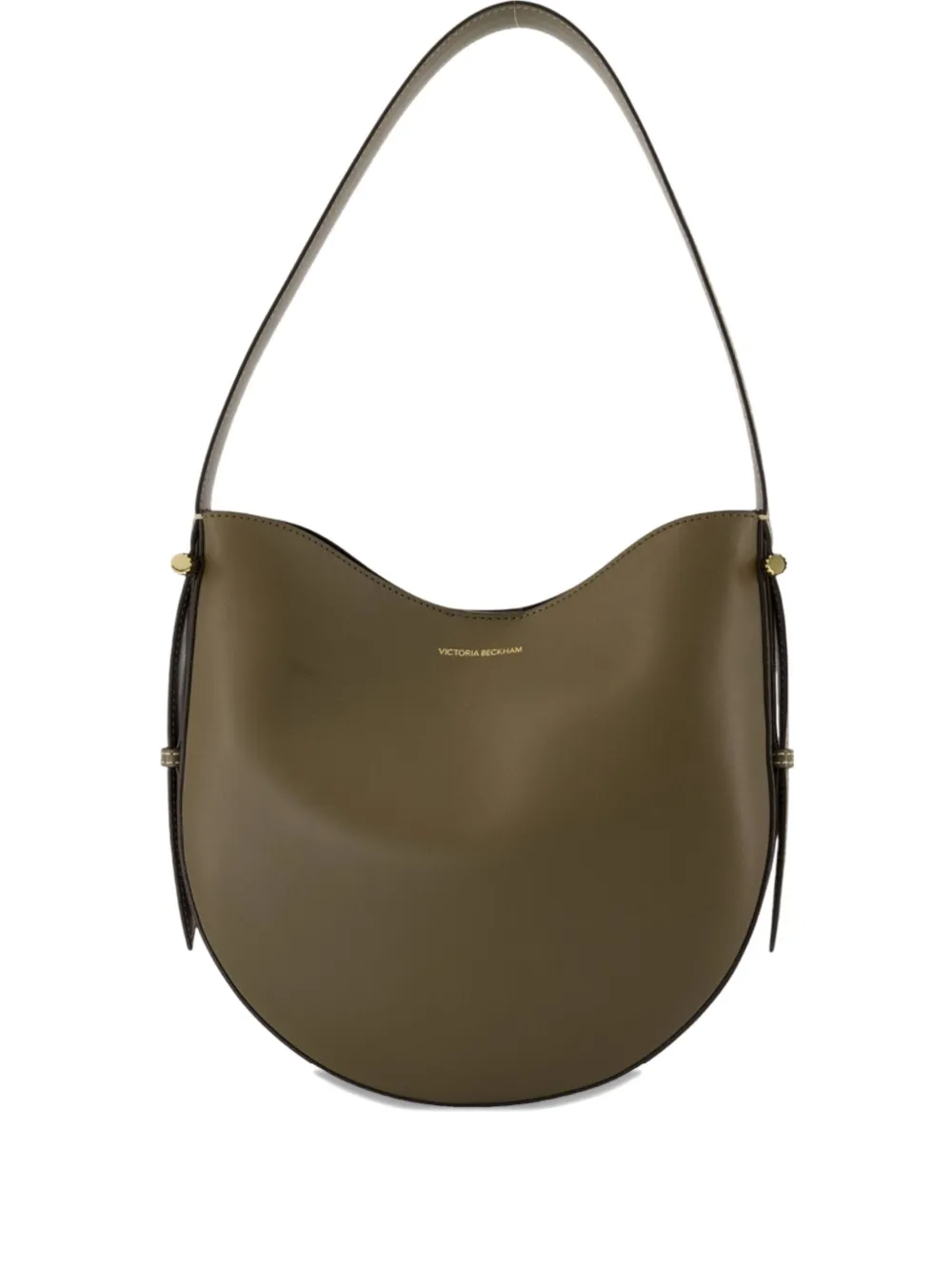 Victoria Beckham Medium Dia Half-moon Calfskin Shoulder Bag In Green