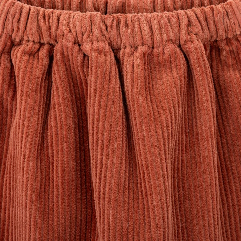 Knot Corduroy Trousers In Brown