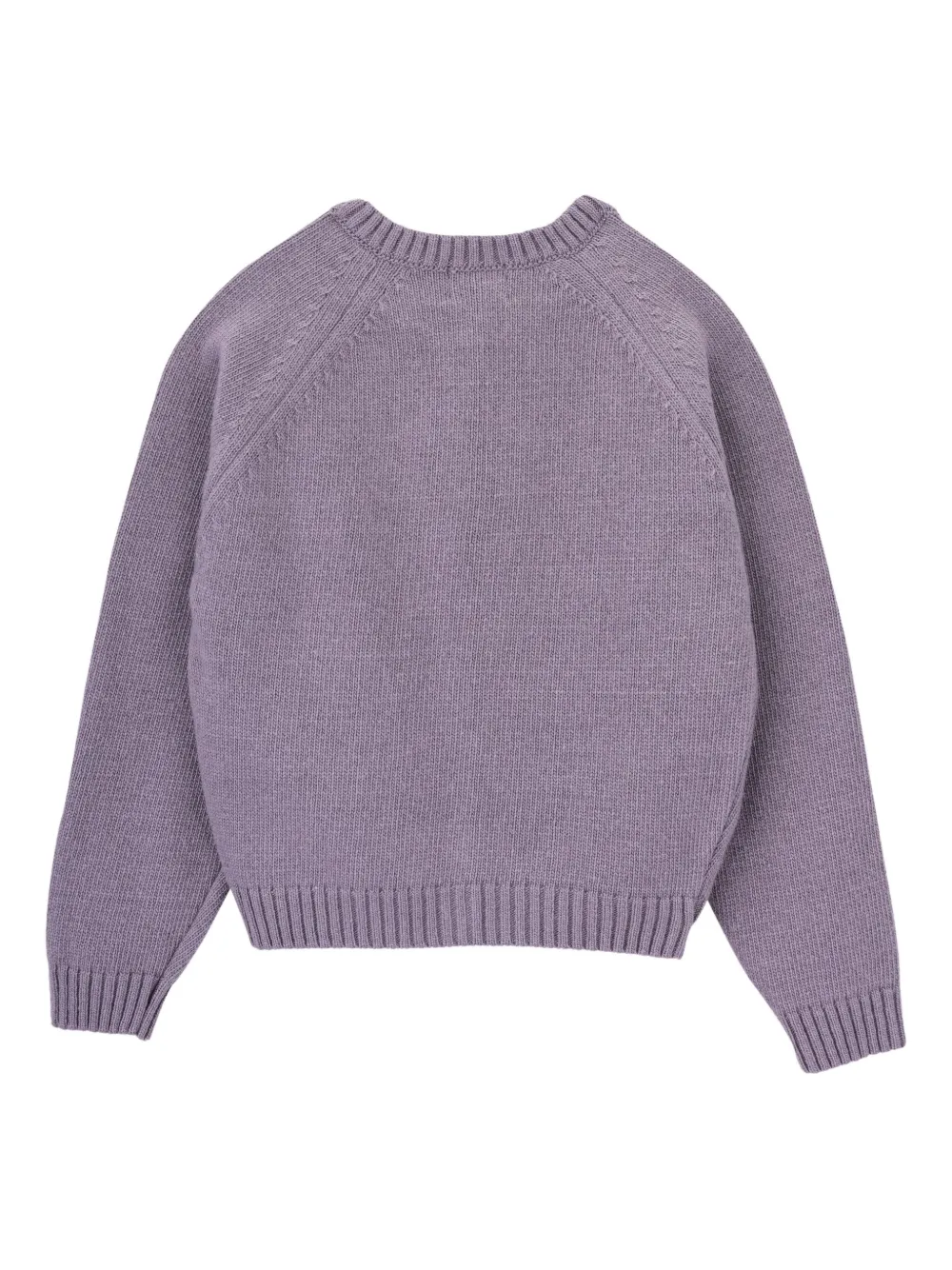 Knot Mae Button-front Cardigan In Purple