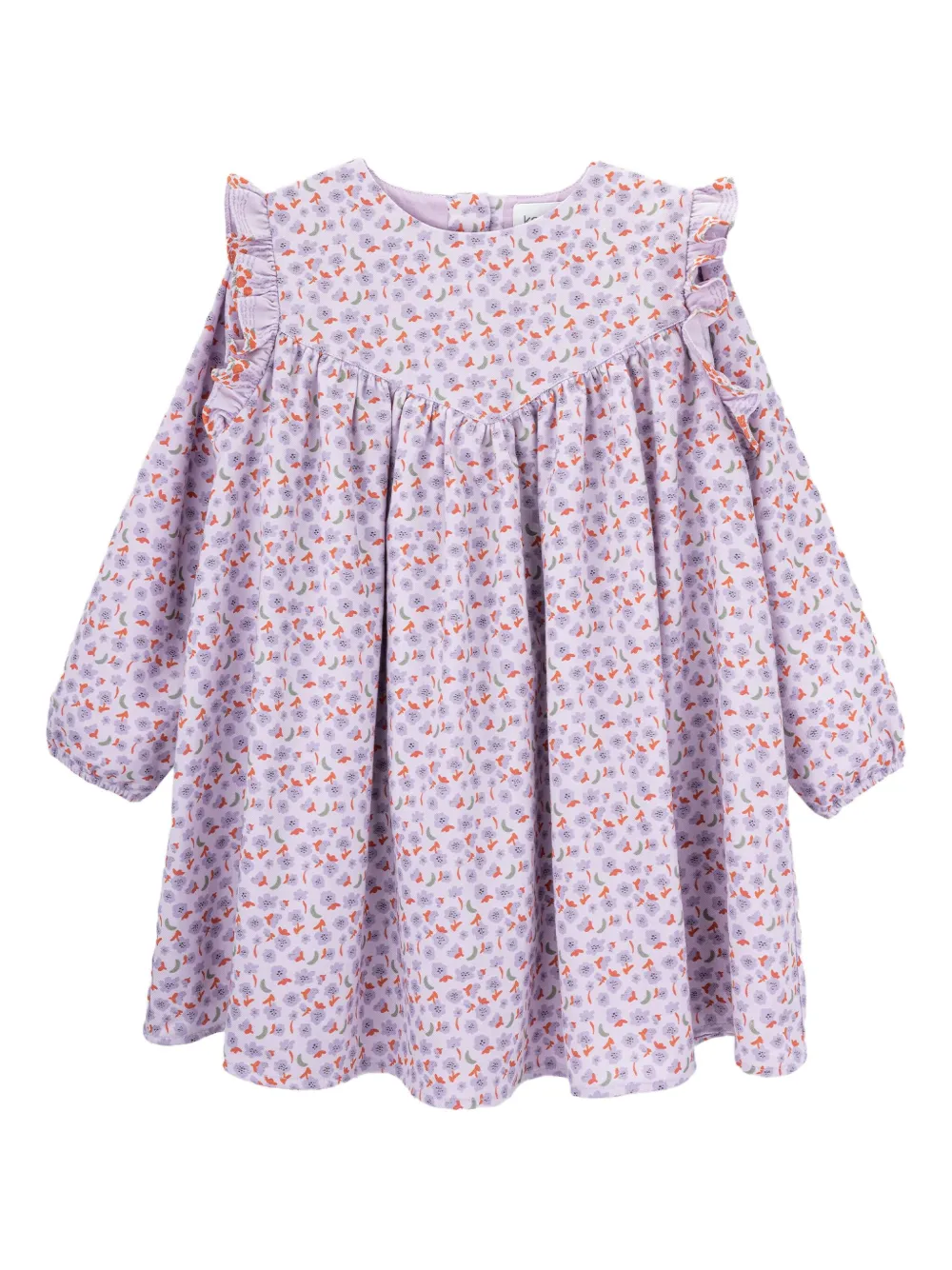 Knot robe volantée à fleurs | violet | Image 1