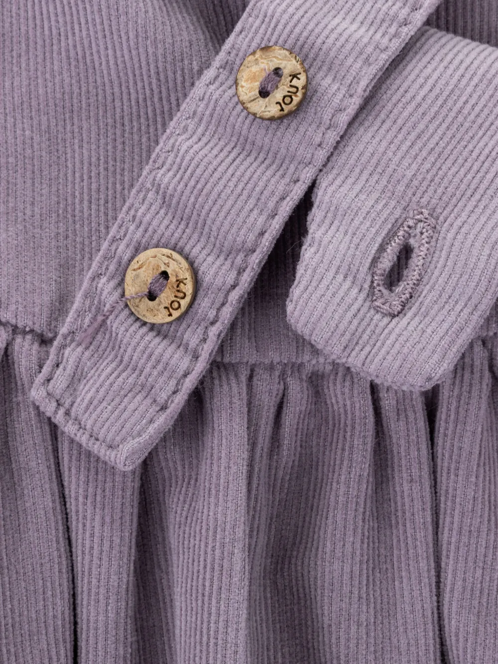 Knot Queen ribfluwelen overall Paars