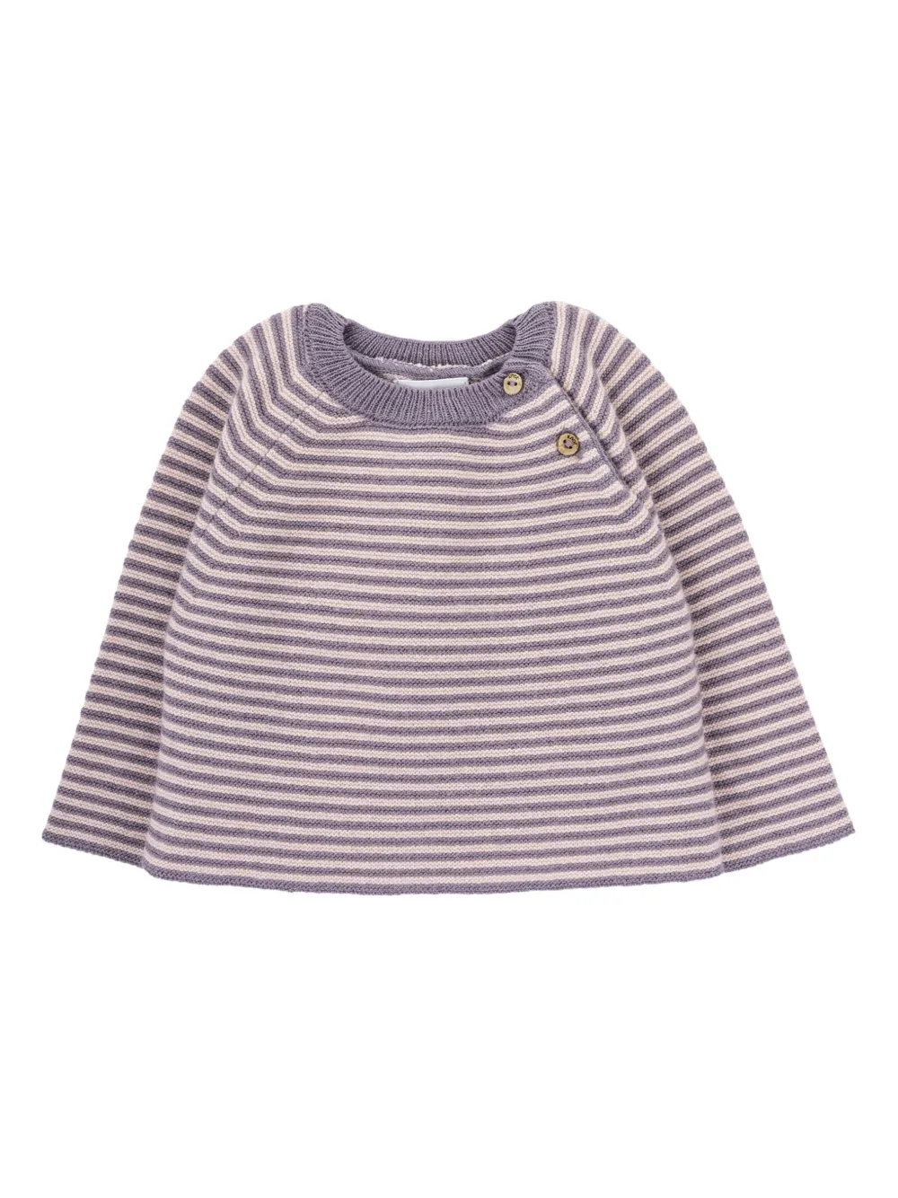Knot striped knitted sweater | Purple | Image 1