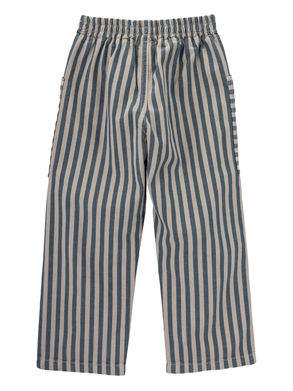 Knot Sloan Striped Trousers In Blue