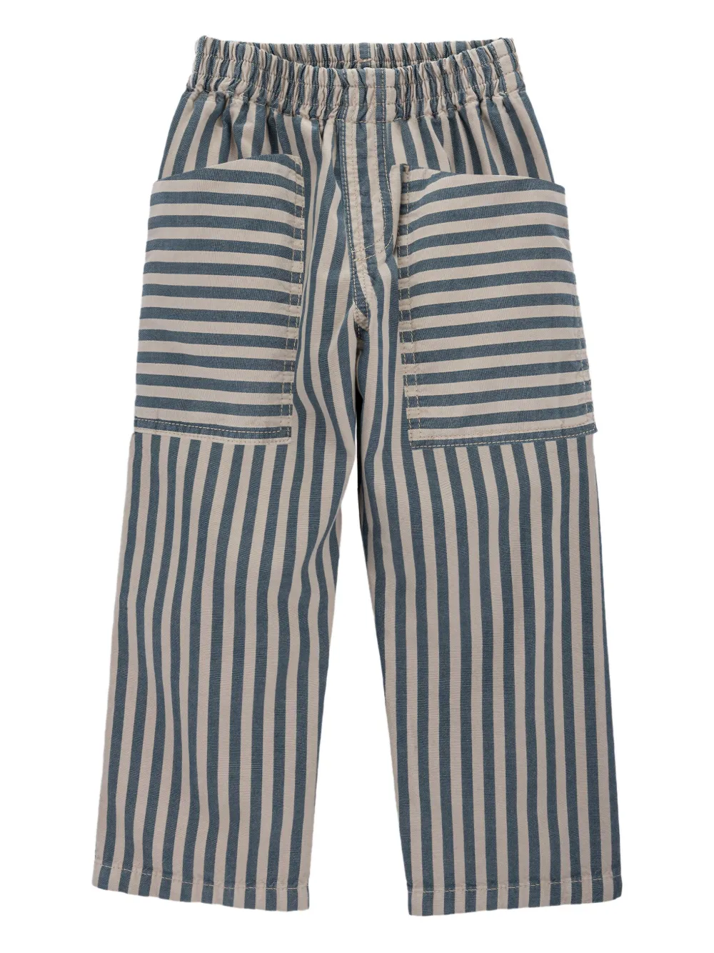 Knot Kids' Sloan Striped Trousers In Blue