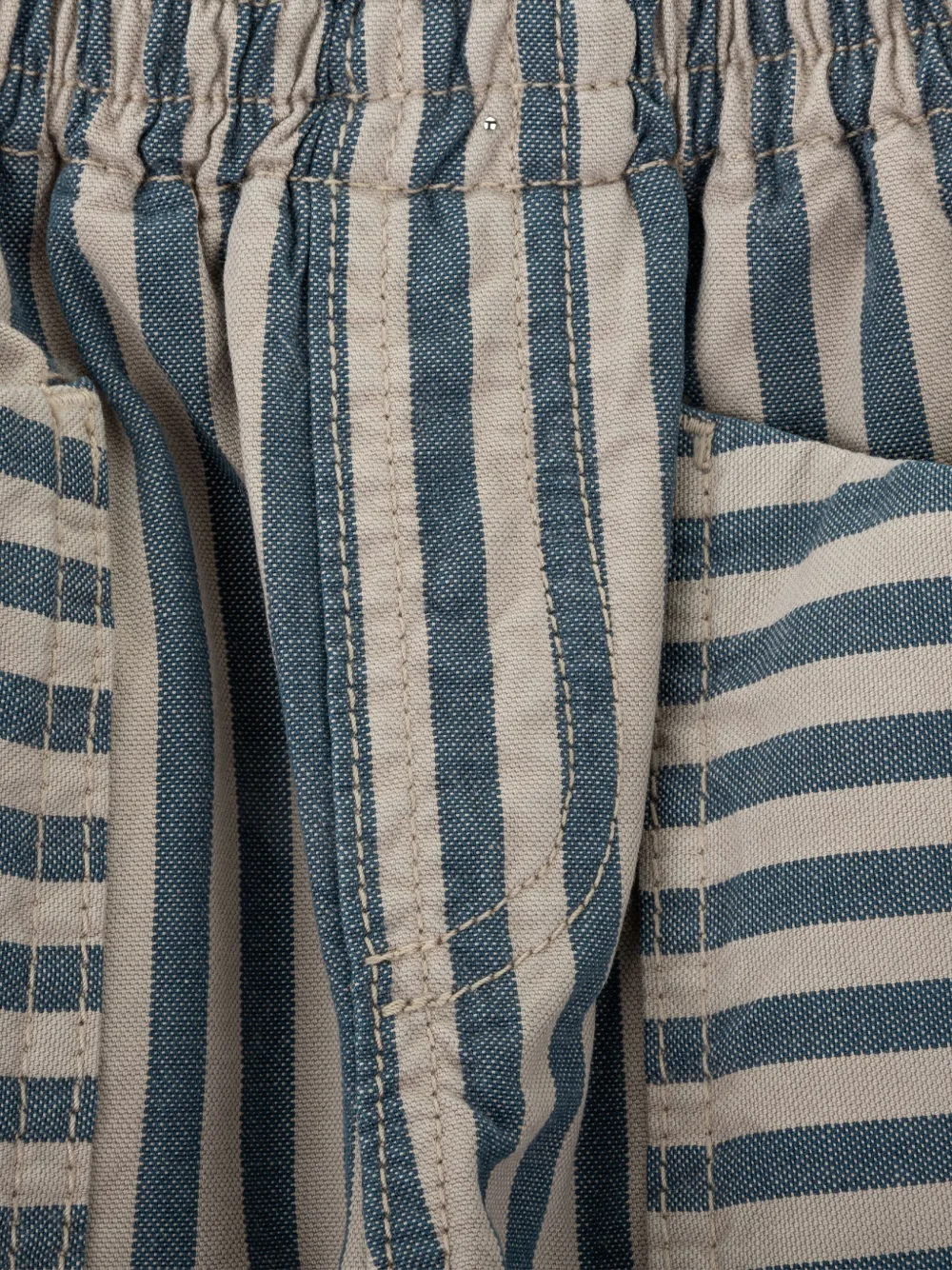 Knot Sloan Striped Trousers In Blue