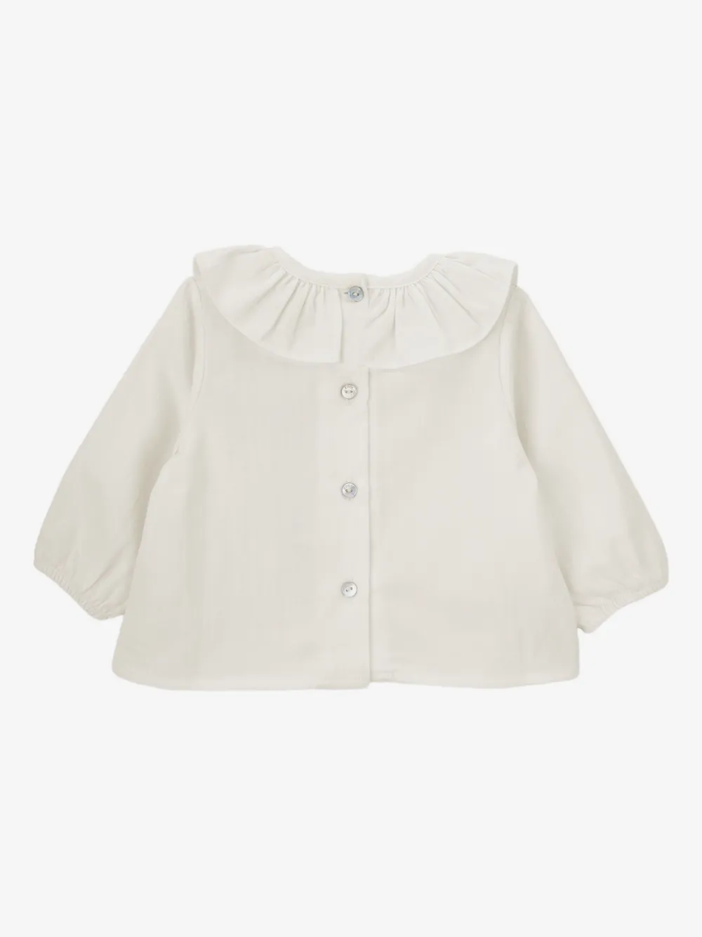 Knot Esme ruffled cotton blouse | White | Image 1