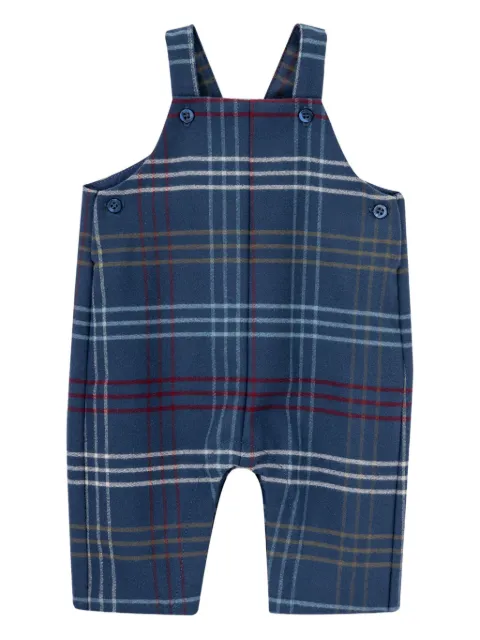 Knot Mistletoe check overalls