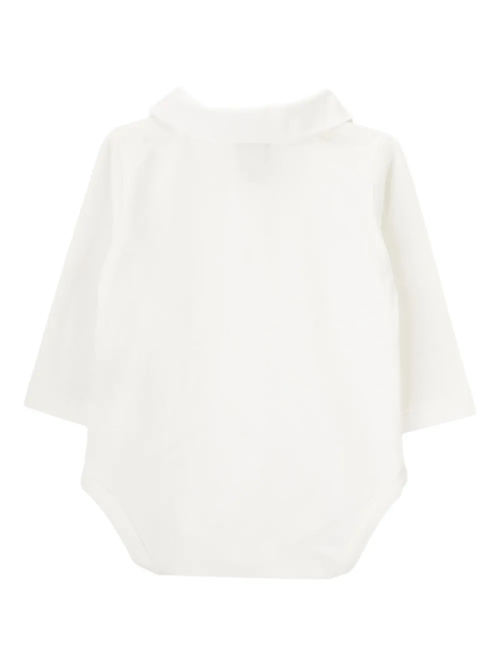 Knot Astro Bear Embroidered Bodysuit In White