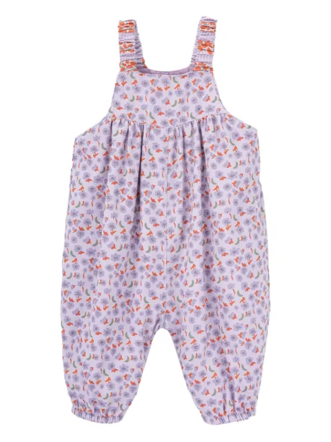 Knot Jace floral-print overalls