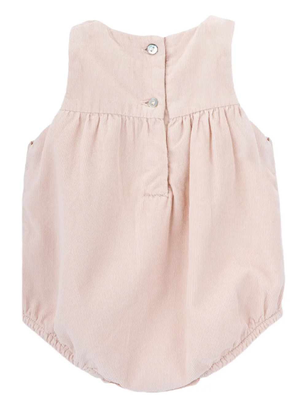 Knot Elowen ribfluwelen romper - Roze