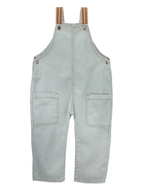 Knot striped-strap pocket jumpsuit