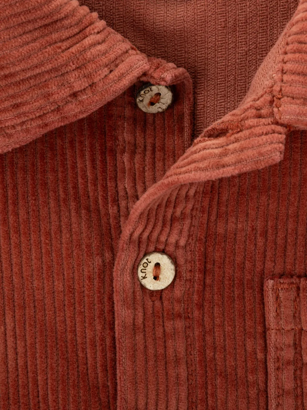 Knot Mitchell Corduroy Button-fastening Jacket In Brown