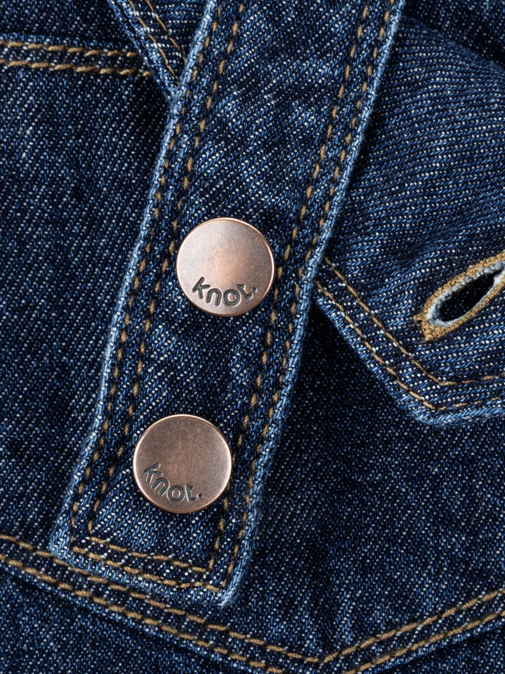 Knot Shawn Button-fastening Denim Dungarees In Blue