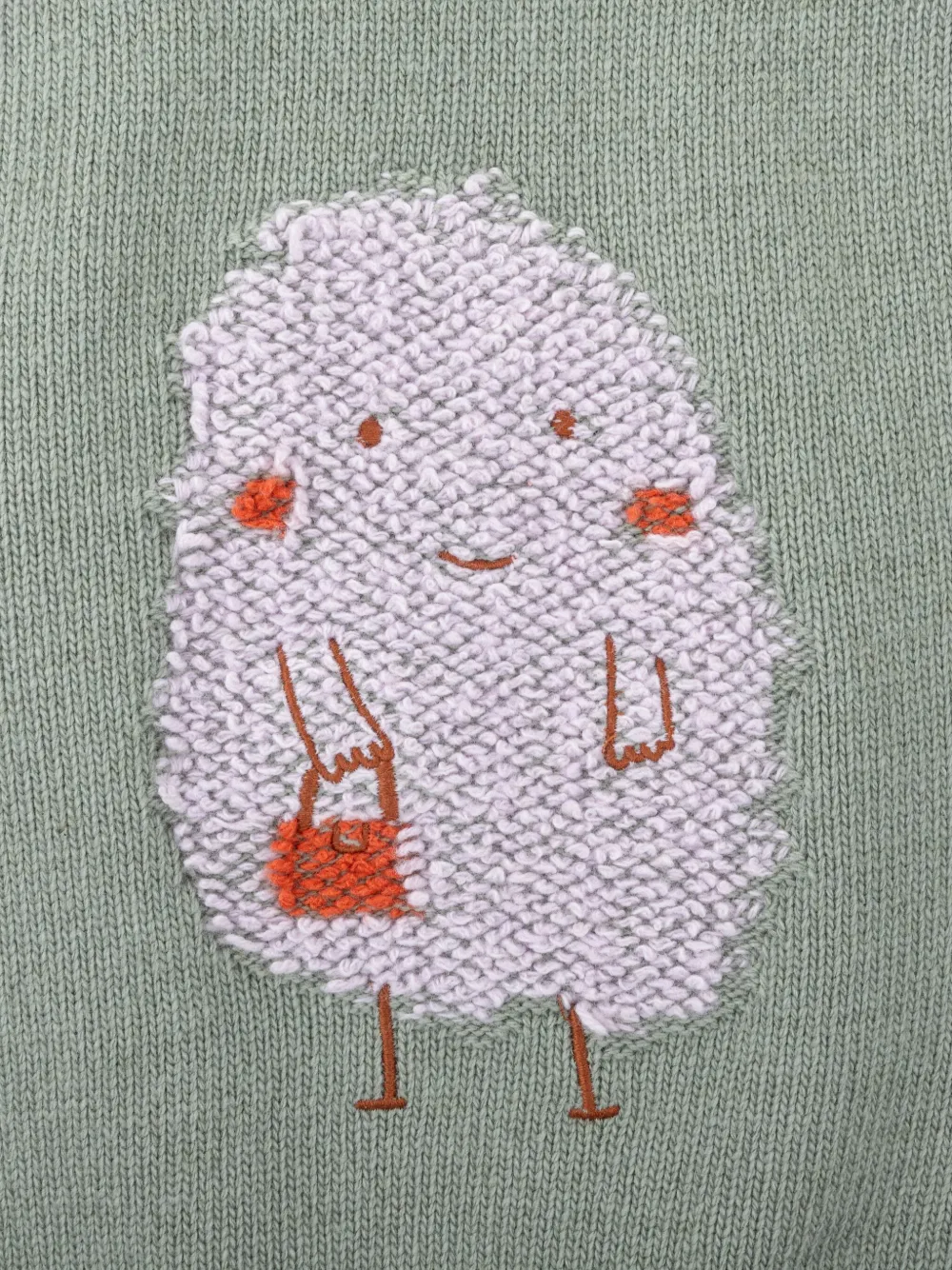 Knot Lady Monster Knitted Sweater In Green