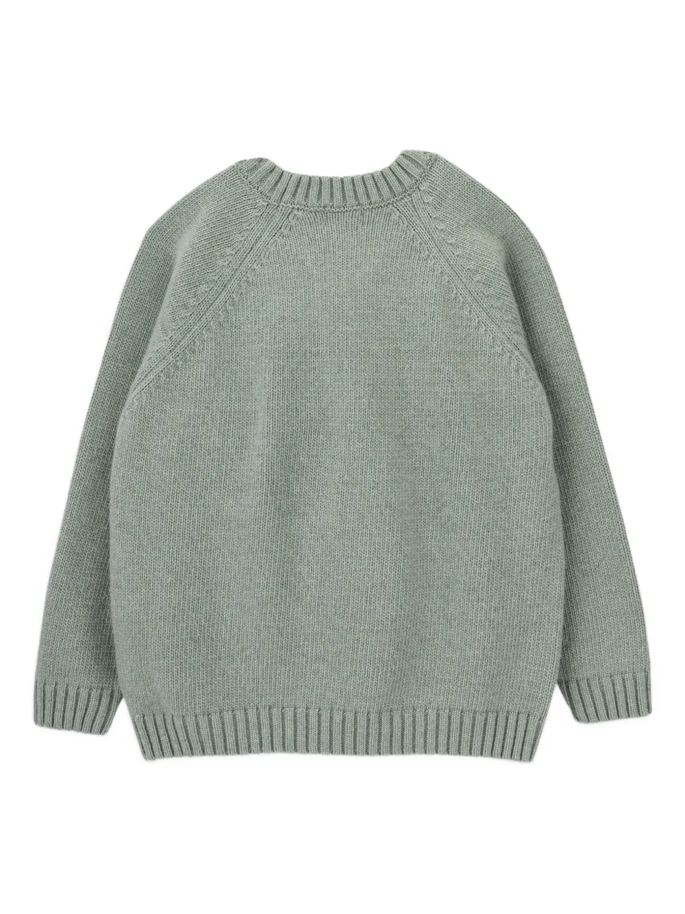 Knot Lady Monster Knitted Sweater In Green