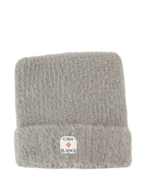 Casablanca fluffy square beanie
